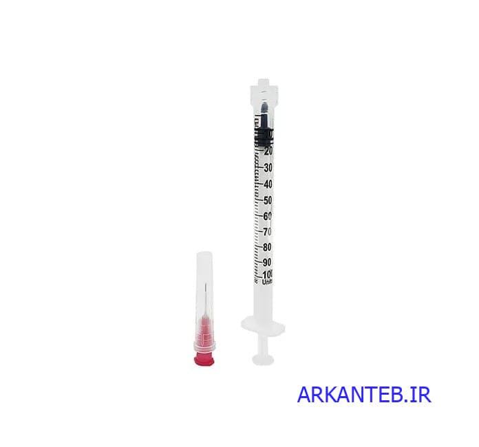 سرنگ انسولین لوئرلاک حلما طب سر سوزن جدا پیچی ( ارسال از تهران )