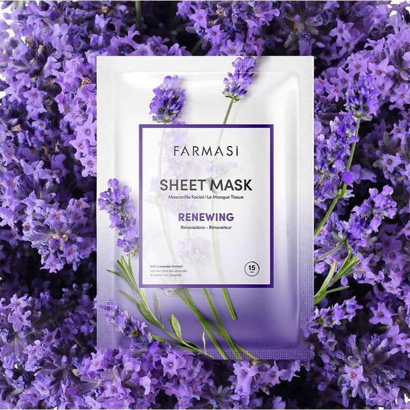 ماسک ورقه ای لوندر یا اسطوخودوس فارماسی FARMASI