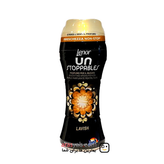 خوشبوکننده لباس لنور Lenor مدل Lavish با رایحه انواع گل ها حجم 210 گرم