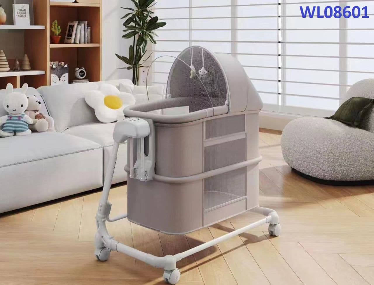 گهواره برقی کنار مادر برند اینیگ بیبی _ IningBaby مدل wb08601