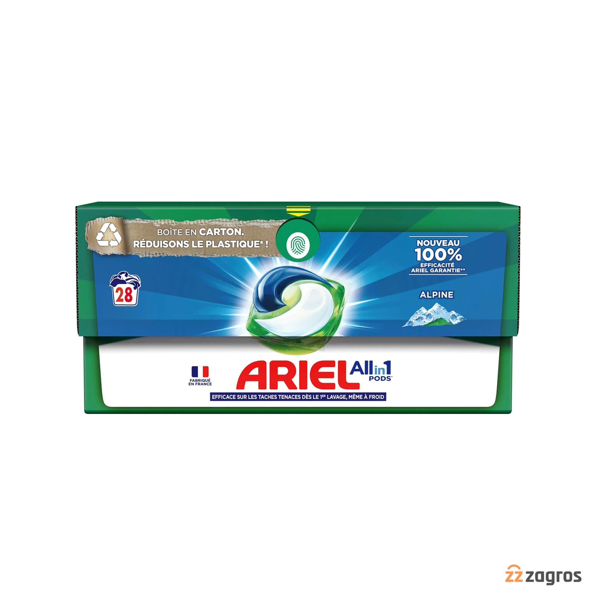 قرص لکه بر آریل Ariel مدل Alpine با عملکرد All in 1 بسته 28 عددی — تصویر ۴