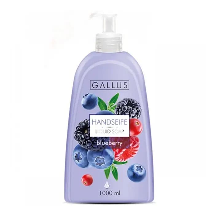 مایع دست گالوس Gallus مدل Blueberry با رایحه میوه های جنگلی حجم 1 لیتر — تصویر ۵