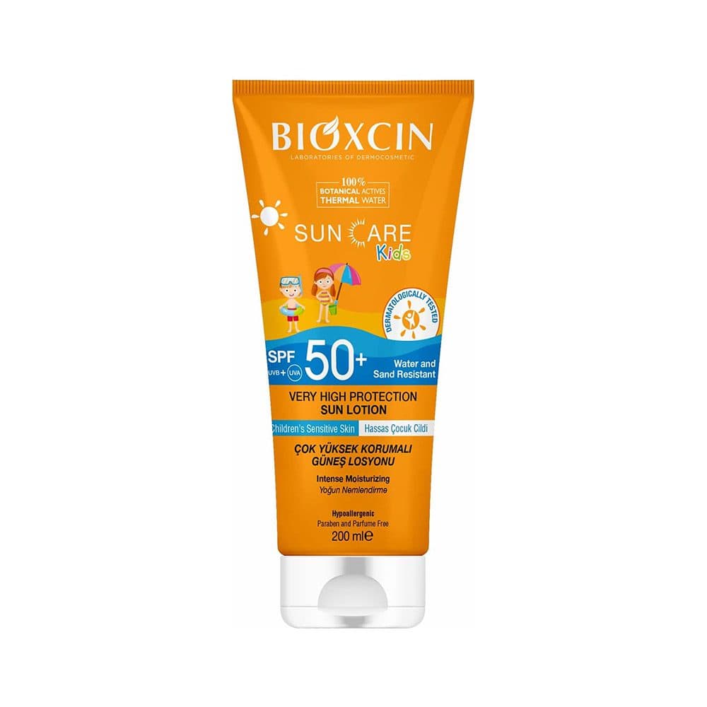 ضد آفتاب کودک بیوکسین bioxcin با spf 50 فاقد عطر برای پوست حساس حجم 200 میل — تصویر ۸