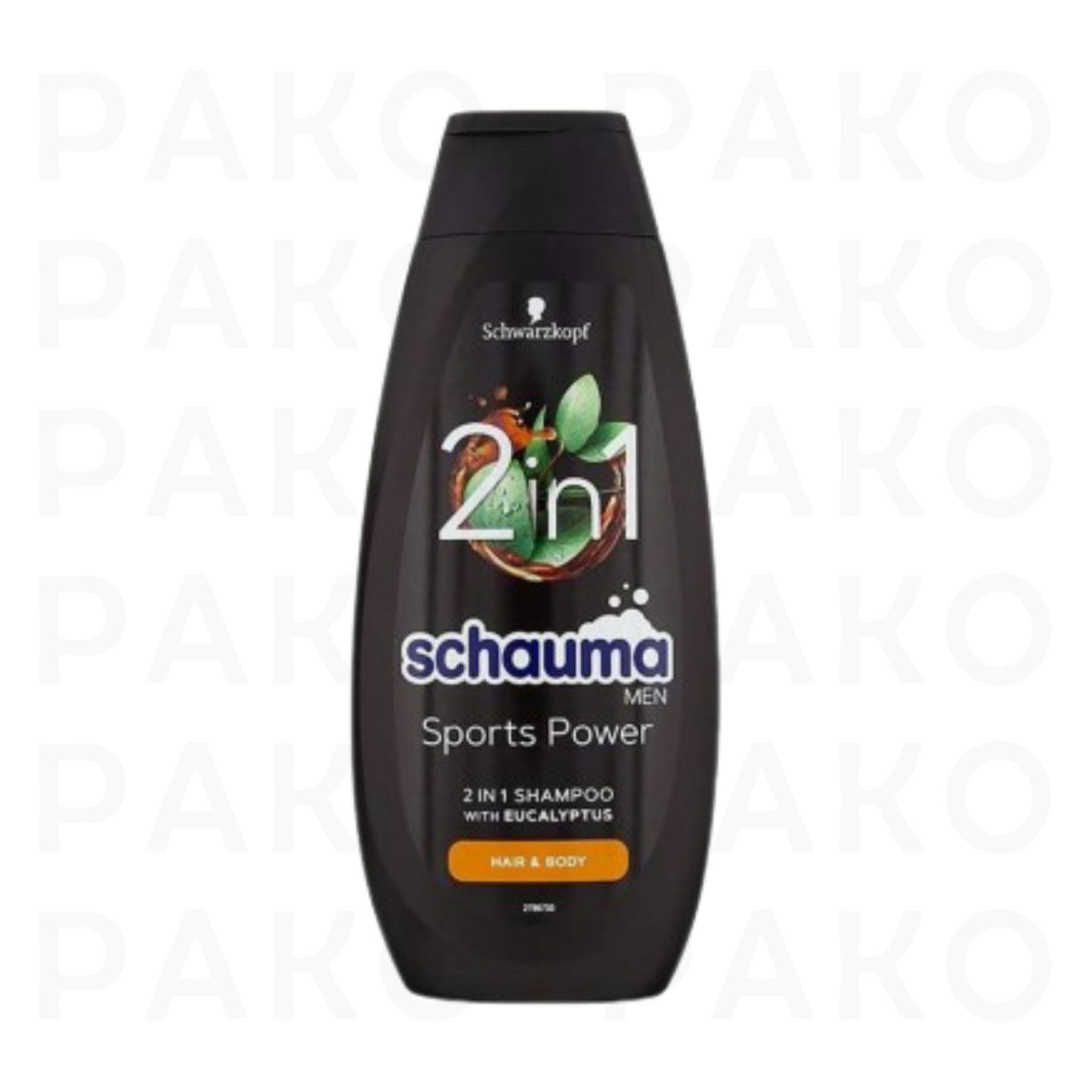 شامپو سر و بدن مردانه شوما schauma مدل sport power 2in1 حجم 400 میل — تصویر ۱۰