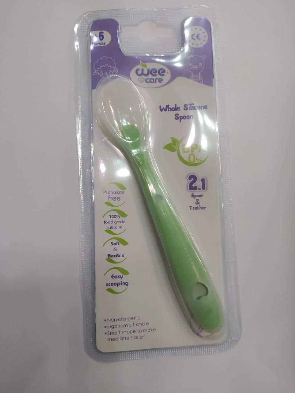 قاشق تمام سیلیکونی وی کر WeeCare کد U203 — تصویر ۴