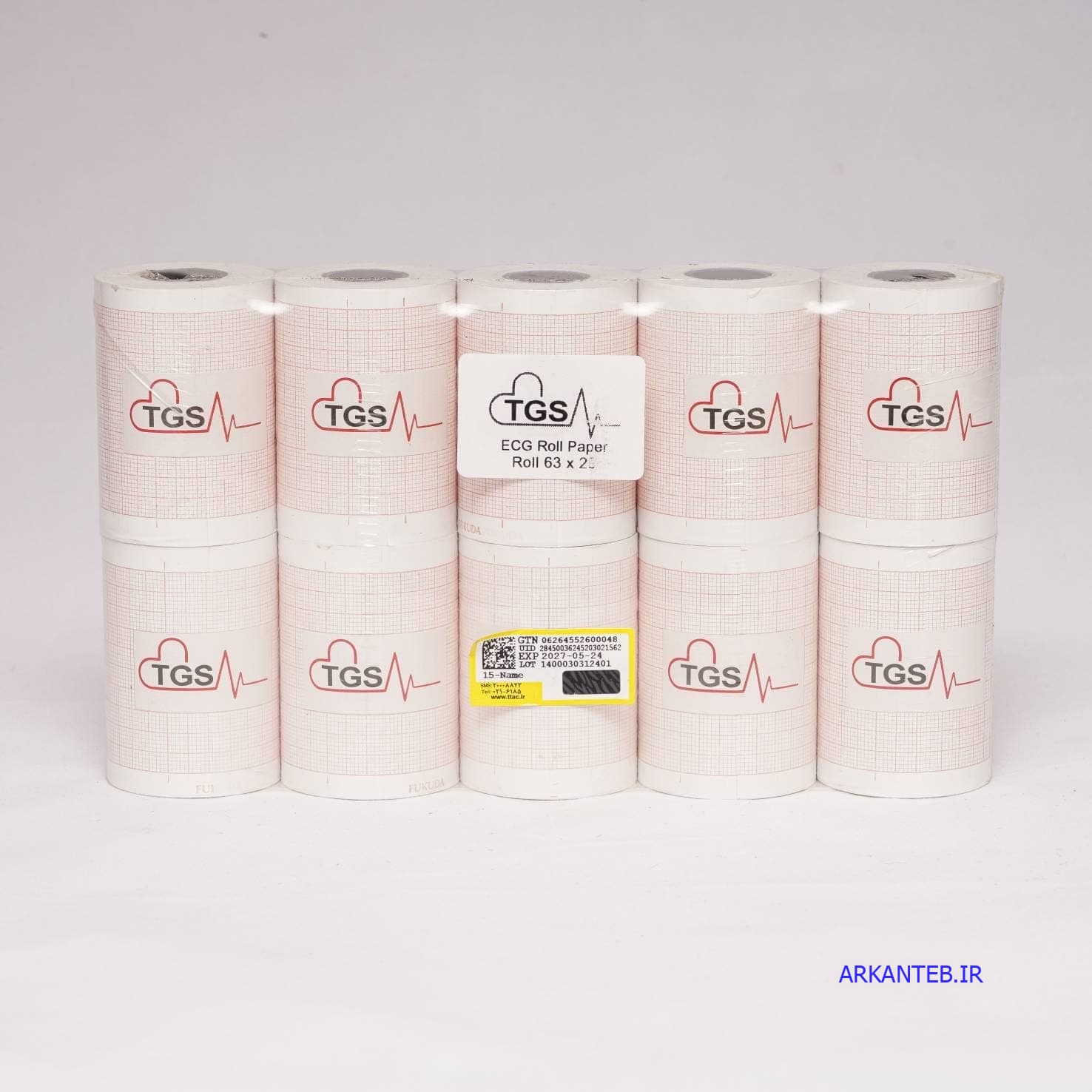 کاغذ رول نوار قلب 23*63 میلی متر (ارسال از تهران – عمده فروشی)