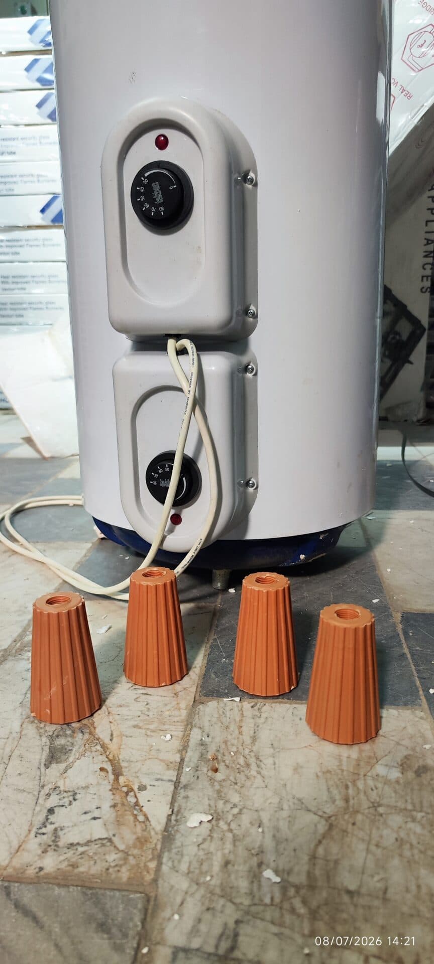 آبگرمکن برقی زمینی فوم دار دو المنت استوانه ای توربو 200 لیتر Turbo jahan Model: T-200 گارانتی دار — تصویر ۵
