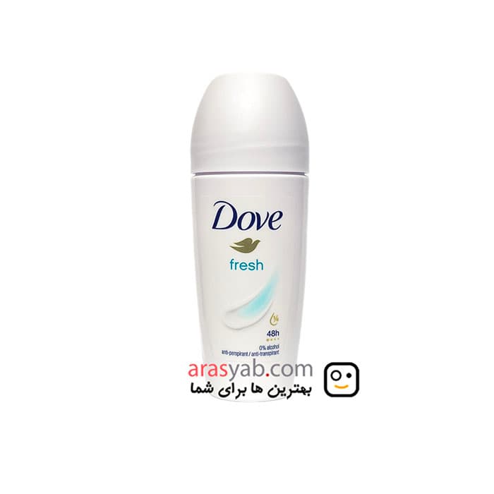 ضد تعریق رولی داو زنانه اصل مدل Fresh با محافظت 48 ساعته حجم 50 میل