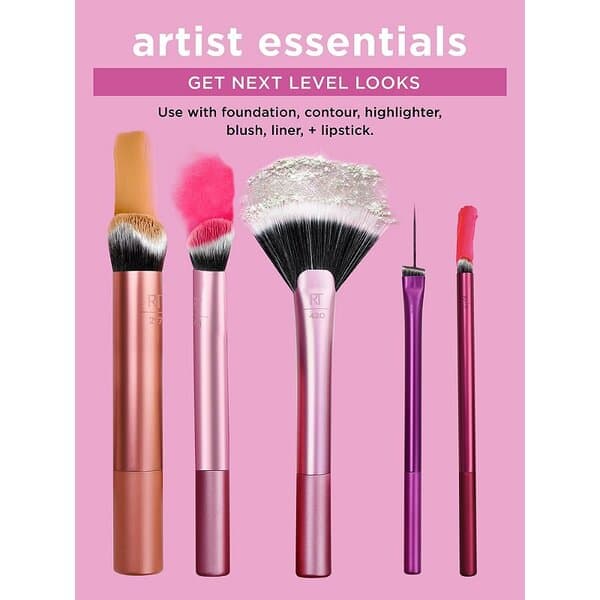 ست براش 5 تیکه ریل تکینک real techniques سری essential artist kit همه کاره — تصویر ۶