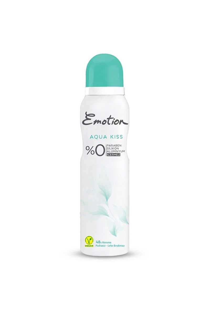 اسپری زنانه ایموشن EMOTION مدل Aqua kiss بدون آلومنیوم با رایحه ملایم حجم 150 میل — تصویر ۵