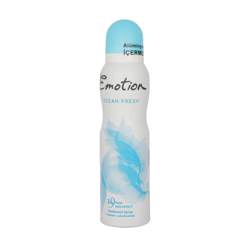 اسپری دئودورانت زنانه ایموشن Emotion مدل OCEAN FRESH بدون آلومینیوم حجم 150 میل — تصویر ۴
