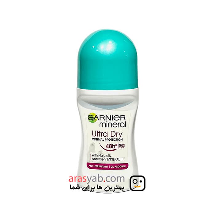 ضدتعریق رولی زنانه گارنیر مدل ultra dry با ماندگاری 48 ساعته فرانسه حجم 50 میل