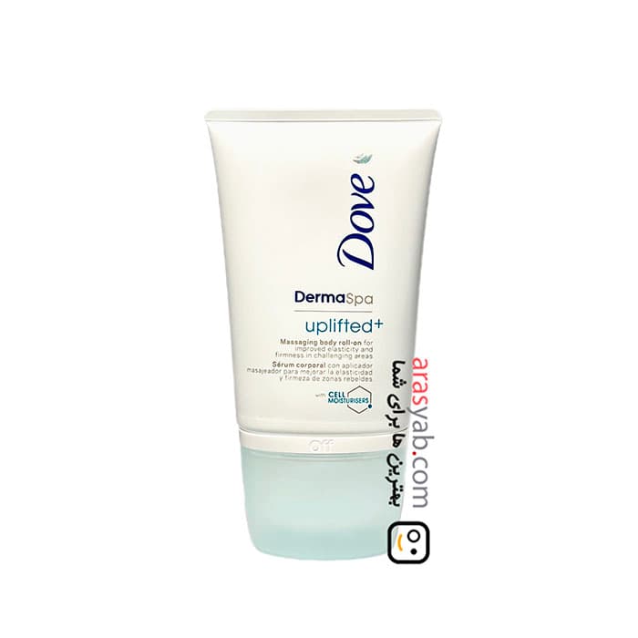 رول ماساژ بدن داو DOVE سری derma spa مدل uplifted+ مرطوب کننده بدن حجم 100 میل