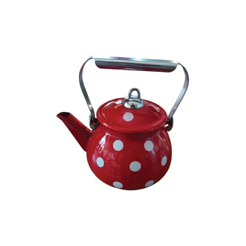 کتری و قوری استیل روی‌همی مدل کلاسیک – کتری استیل با قوری چینی رنگی — تصویر ۶