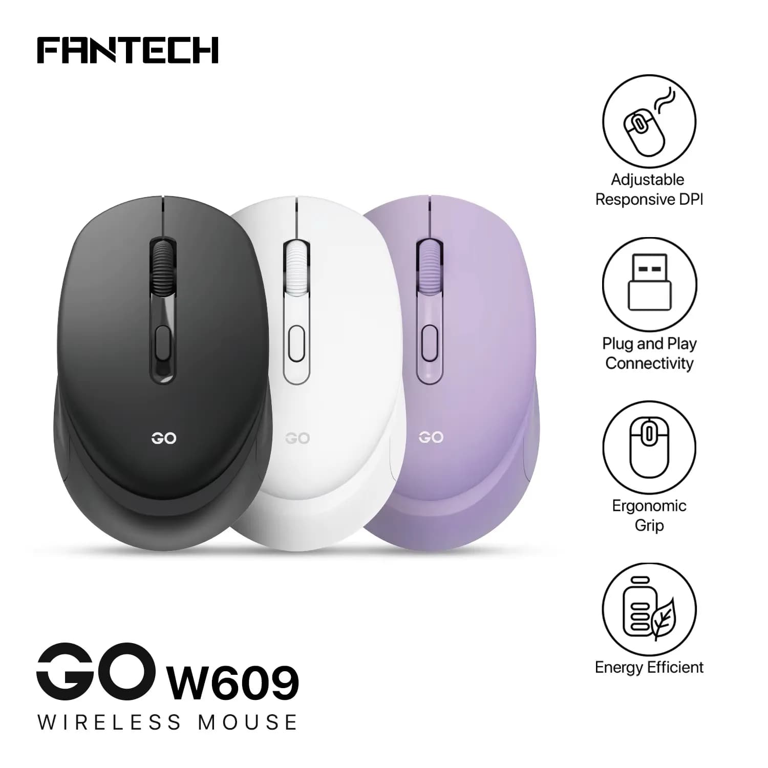 موس فنتک مدلFANTECH-W609 — تصویر ۴