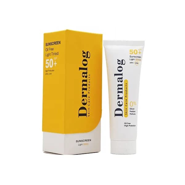 کرم ضدآفتاب +SPF50 فاقد چربی بی رنگ درمالوگ 50 میلی‌لیتر Dermalog — تصویر ۳