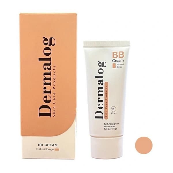 BB کرم رنگی بژ طبیعی SPF15 درمالوگ 30 میلیلیتر Dermalog