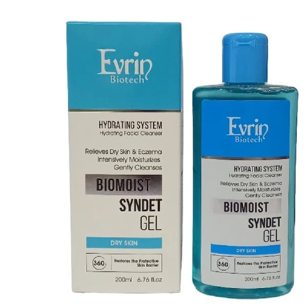 ژل شستشو و مرطوبکننده صورت اورین مناسب پوست خشک 200 ميلیلیتر Evrin — تصویر ۲
