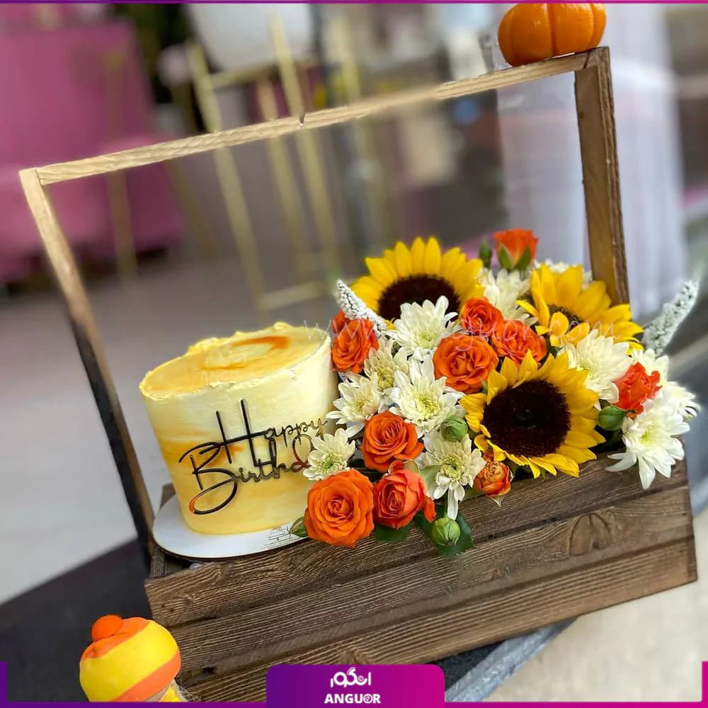 باکس گل و کیک چکامه — تصویر ۳