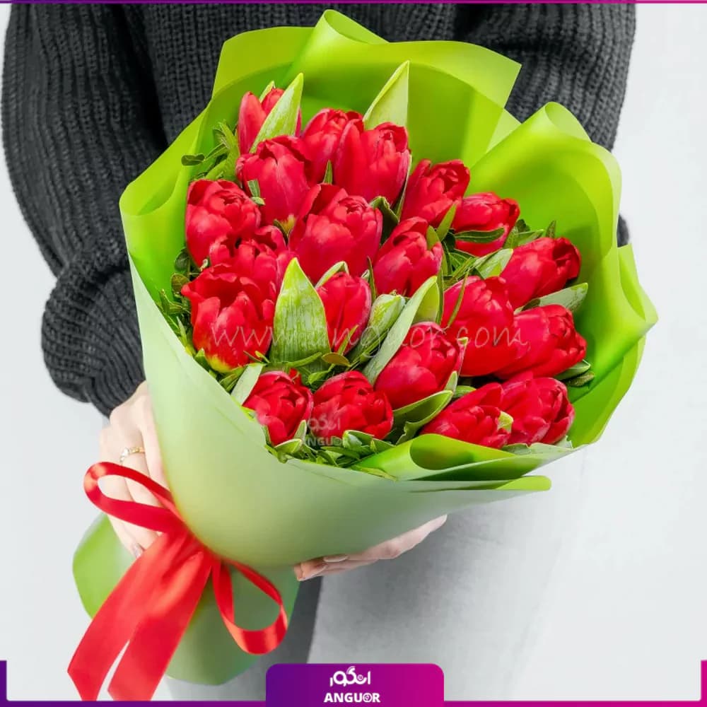 دسته گل لاله ملکه باوقار — تصویر ۳