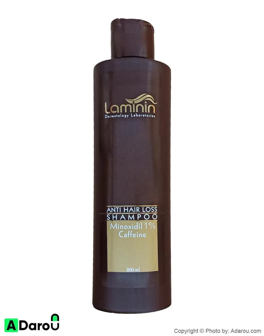 شامپو ضد ریزش و تقویت کننده کافئین ماینوکسیدیل 1% لامینین 200 میلی لیتر Laminin — تصویر ۷