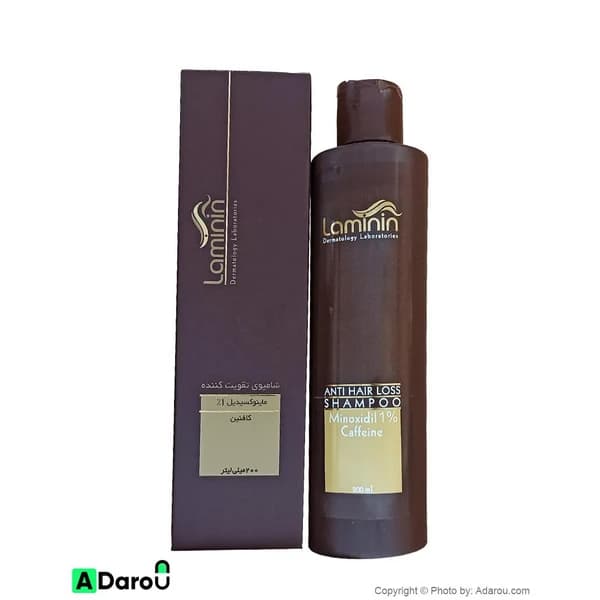 شامپو ضد ریزش و تقویت کننده کافئین ماینوکسیدیل 1% لامینین 200 میلی لیتر Laminin