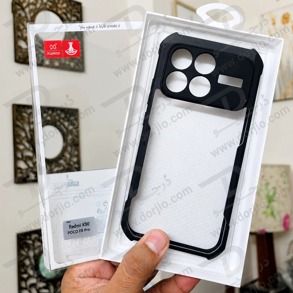 کریستال شیلد شفاف Poco F8 Pro مارک XUNDD سری Beatle — تصویر ۵