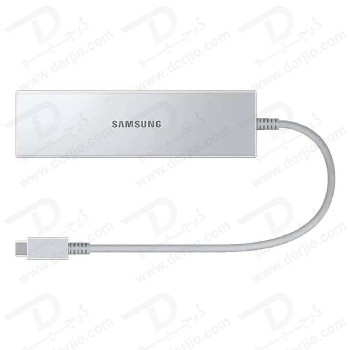 هاب آداپتور Type-C سامسونگ با پورت‌های USB-C و HDMI 4K و LAN و USB 3.0 — تصویر ۸