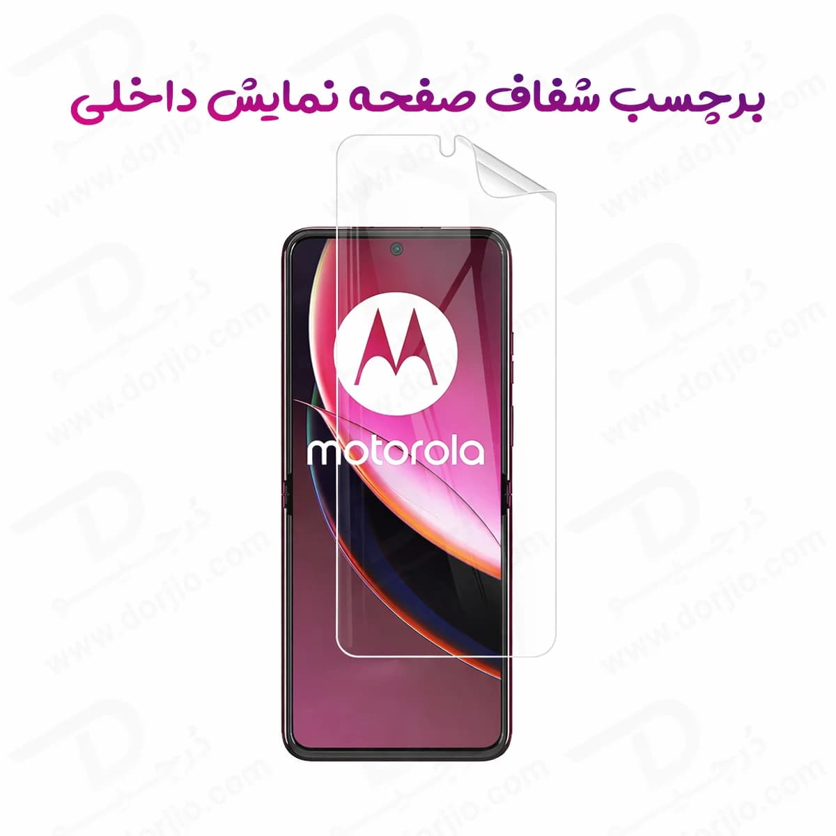 نانو برچسب شفاف صفحه نمایش داخلی Motorola Razr 60