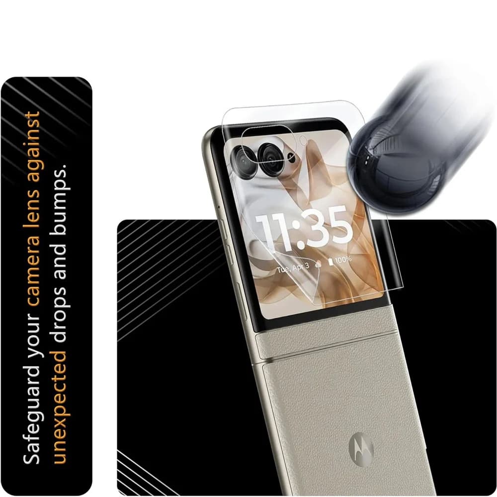 نانو برچسب مات صفحه نمایش بیرونی Motorola Razr 60 Ultra — تصویر ۸