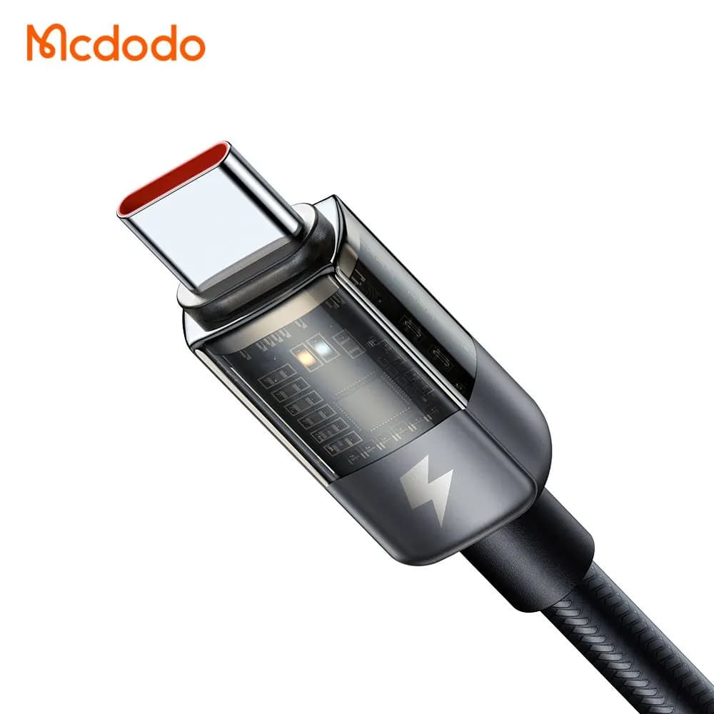 کابل شارژ هوشمند 100 وات 5 آمپر Type-C به Type-C طول 1.8 متر برند مک دودو مدل Mcdodo CA-2841 — تصویر ۵