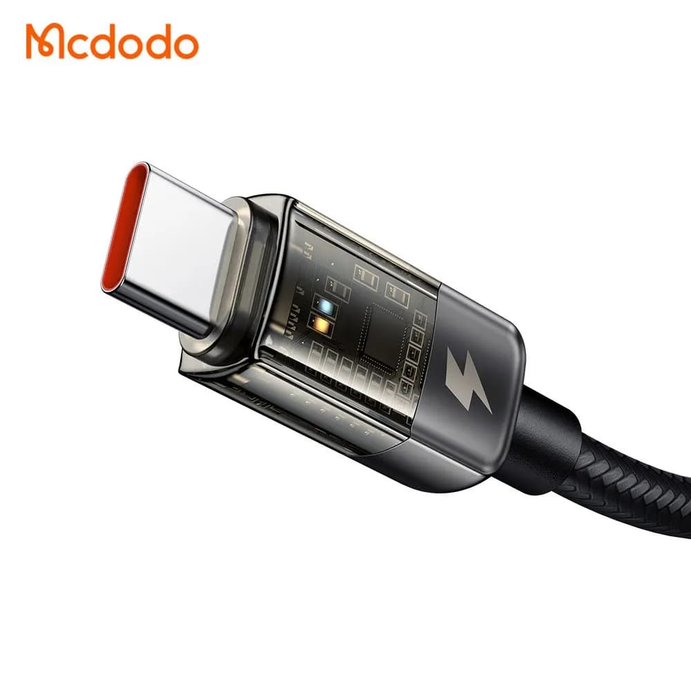 کابل شارژ هوشمند 100 وات 5 آمپر Type-C به Type-C طول 1.8 متر برند مک دودو مدل Mcdodo CA-2841 — تصویر ۸
