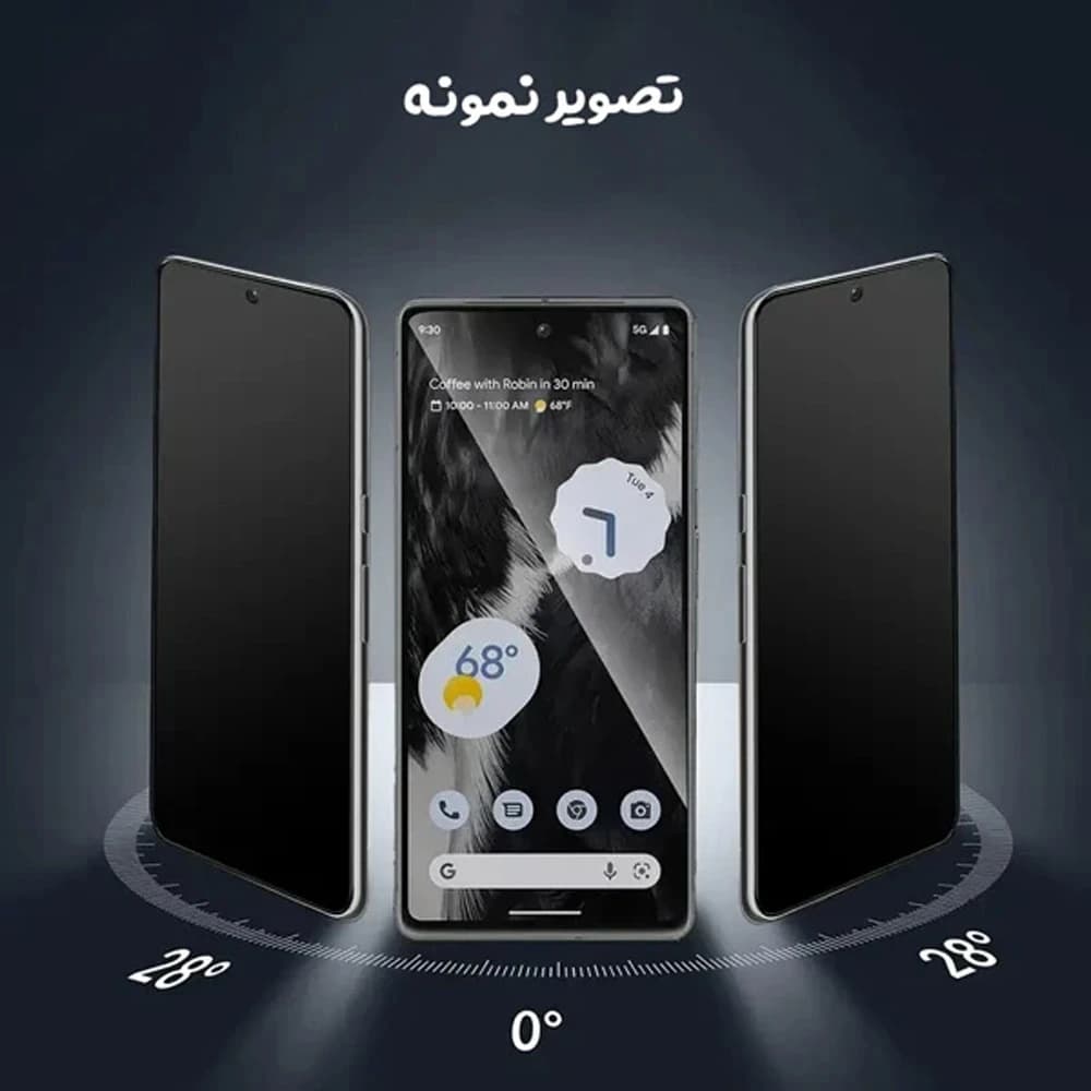 نانو برچسب مات حریم شخصی صفحه نمایش Motorola Edge 50 — تصویر ۸