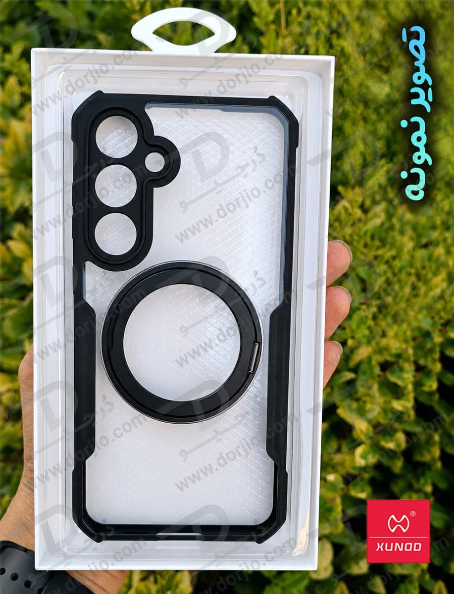 گارد شفاف رینگ استند 360 درجه مگ سیف Galaxy S26 مارک XUNDD سری Beatle Rotatable — تصویر ۹