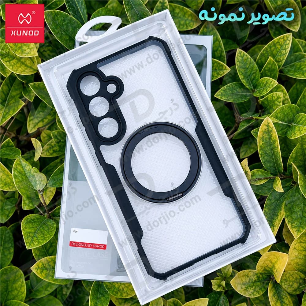 گارد شفاف رینگ استند 360 درجه مگ سیف Galaxy S26 مارک XUNDD سری Beatle Rotatable — تصویر ۶