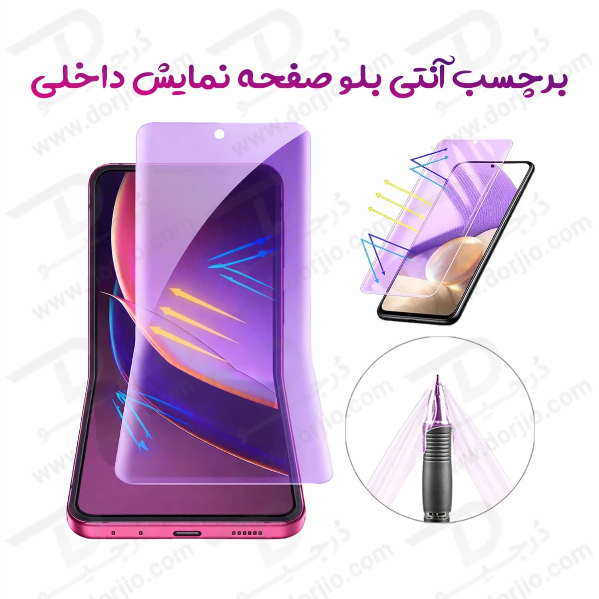 نانو برچسب Anti Blue صفحه نمایش داخلی Motorola Razr 60