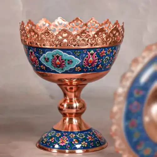 آجیل خوری درب دار مس پرداز — تصویر ۳