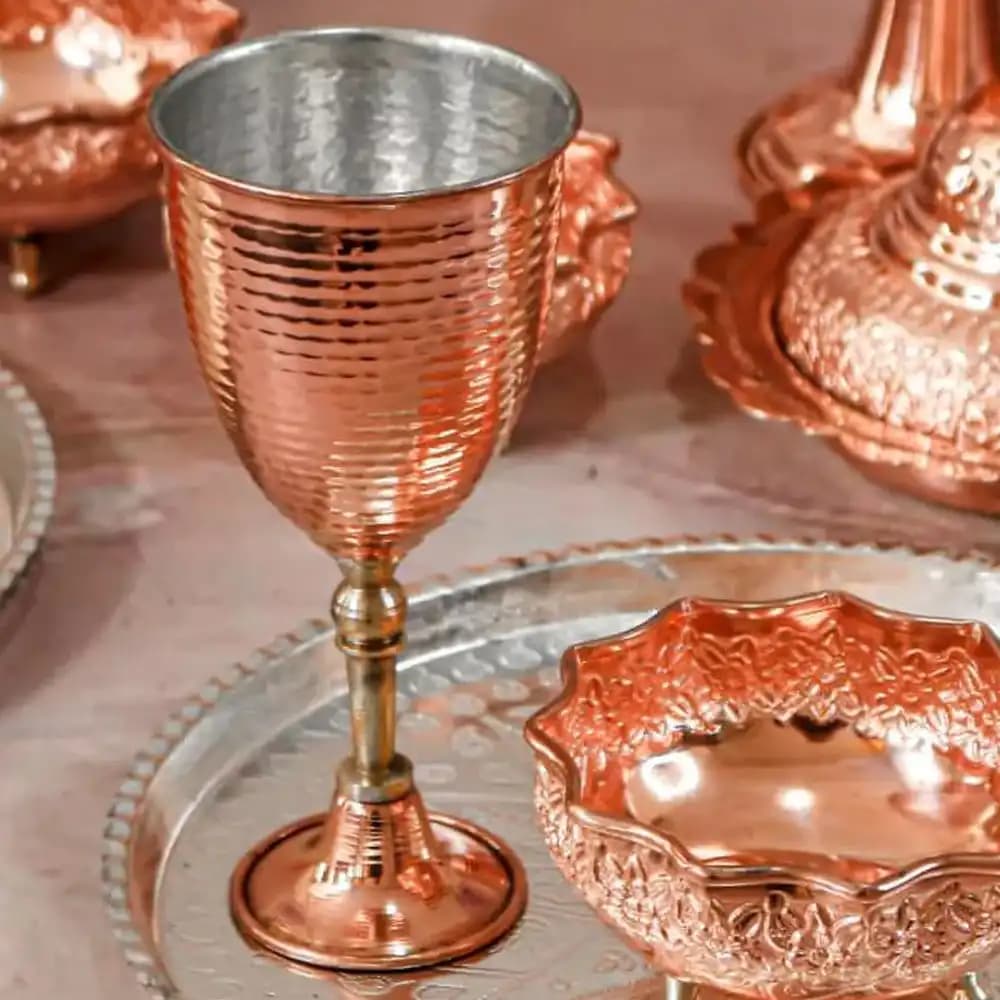 جام گیلاس پایه برنجی