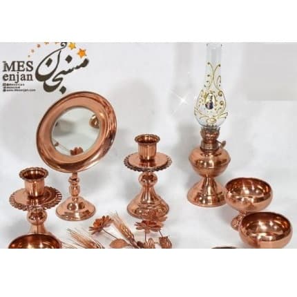 شمعدان مسی ساده؛ ترکیبی از اصالت، زیبایی و هنر ایرانی