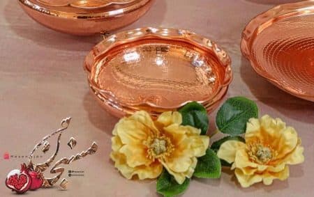 شکلات خوری مسی پایه کوتاه