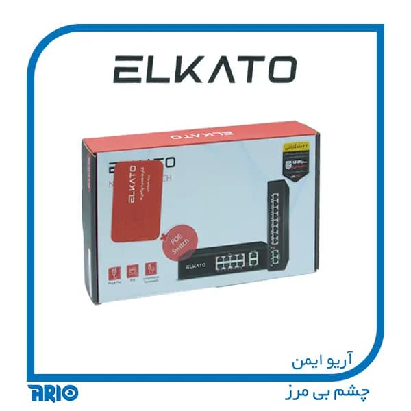 سوییچ شبکه 8 پورت EL-1SB0820GP-120W ELKATO — تصویر ۹