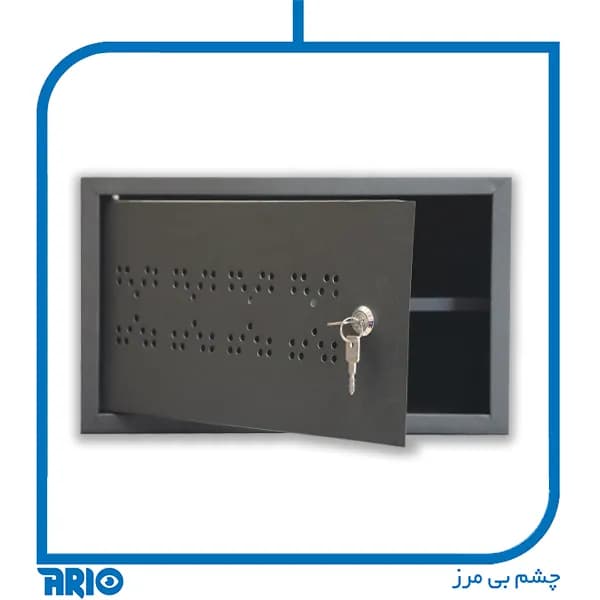 رک دیواری 4 یونیت مشکی — تصویر ۷