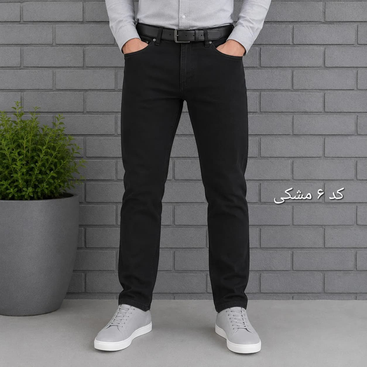 شلوار جین مردانه راسته پنبه فلامنت در هفت رنگ سایز 40 تا 58 — تصویر ۷