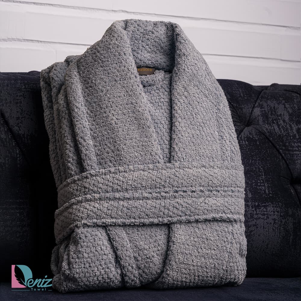 حوله تن پوش نیکولو رنگ سنگی — تصویر ۳