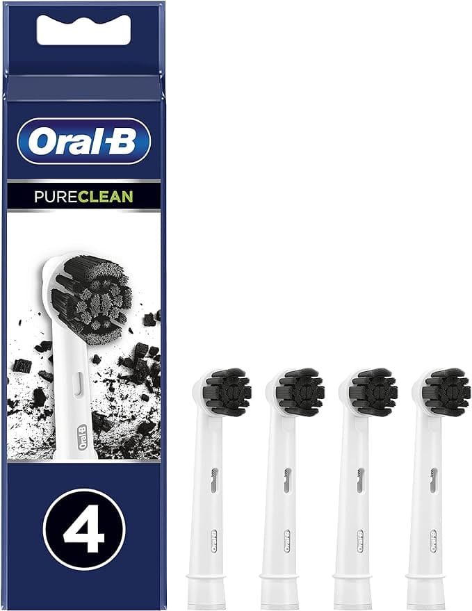 یدک مسواک برقی اورال بی بسته 4تایی مدل پور کلین اروپاییOral-B PURECLEAN Charcoal