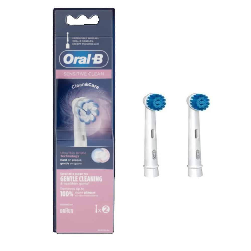 یدک مسواک برقی اورال بی بسته 2تایی مدل سنستیو اروپاییOral-B SENSITIVE CLEAN — تصویر ۸