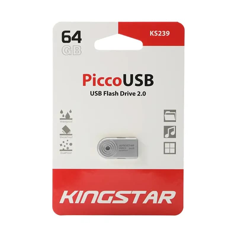 فلش مموری 64 گیگ کینگ استار KingStar PICO KS239 USB2.0 — تصویر ۴