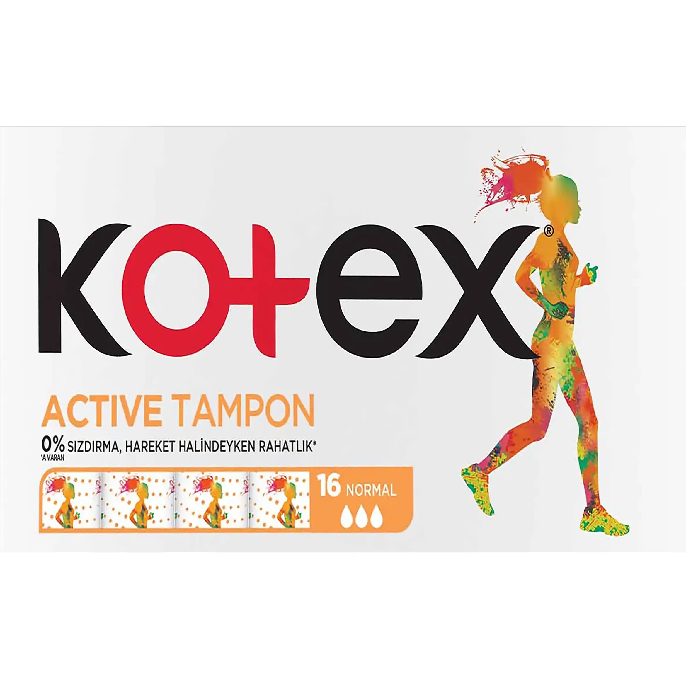 تامپون کوتکس مدل اکتیو 3قطره بسته16تاییKOTEX — تصویر ۳