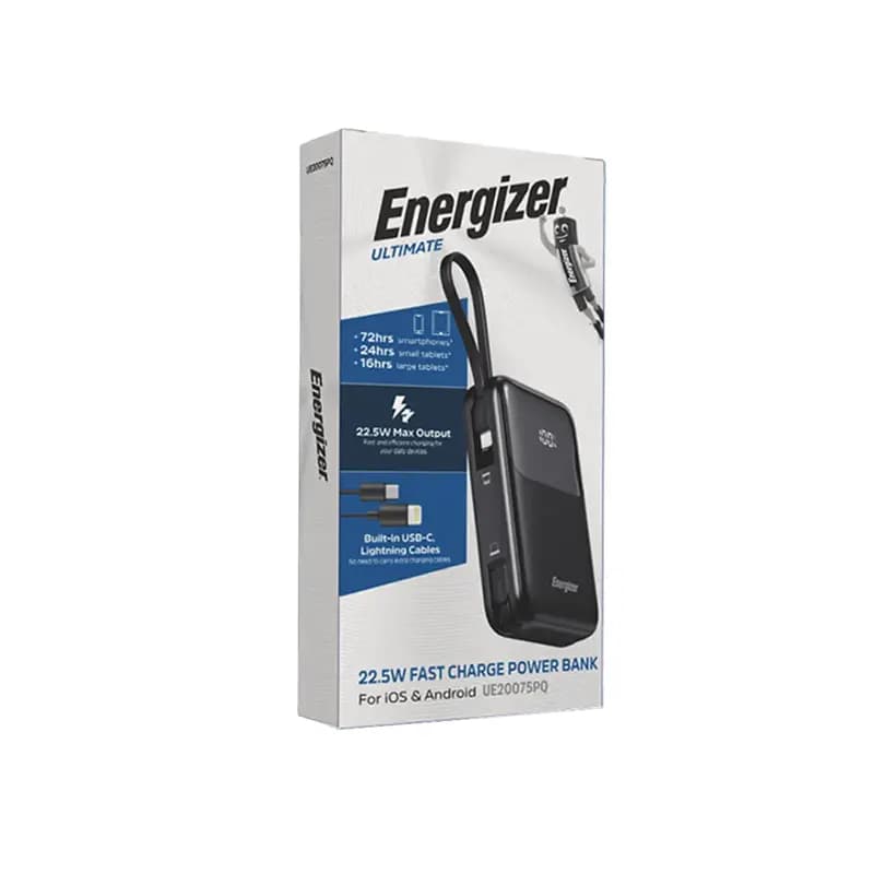 پاوربانک انرجایزر ظرفیت 20000 میلی آمپر مدل Energizer UE20075PQ — تصویر ۵