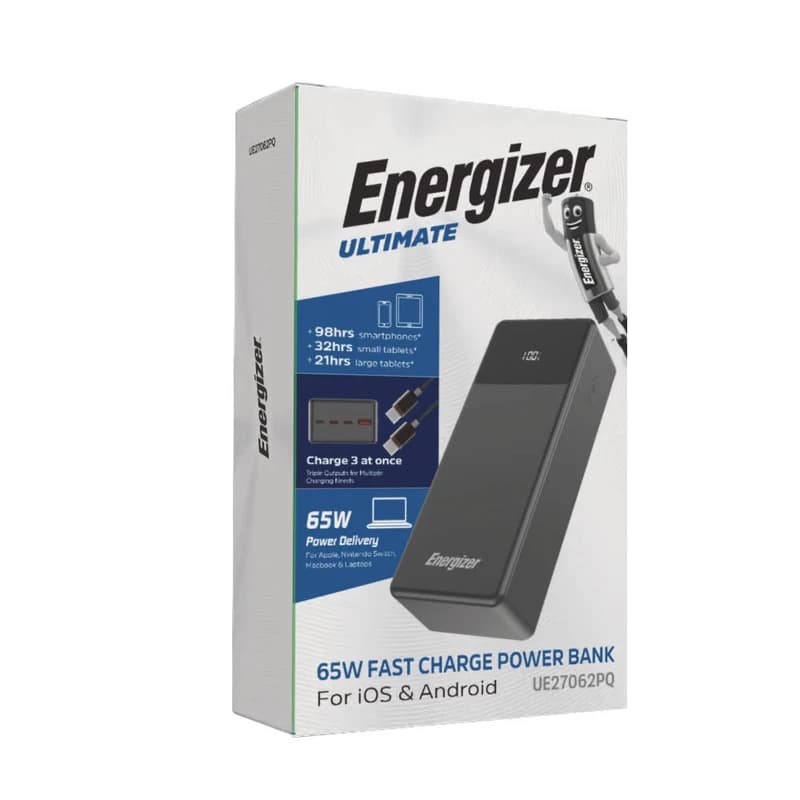پاوربانک انرجایزر ظرفیت 27000 میلی آمپر مدل Energizer UE27062PQ 65W — تصویر ۵